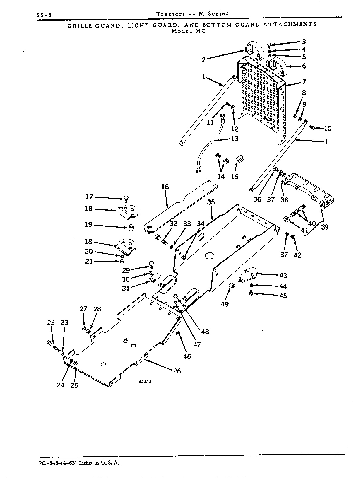 Front End Support and Grille and Light (Continued)