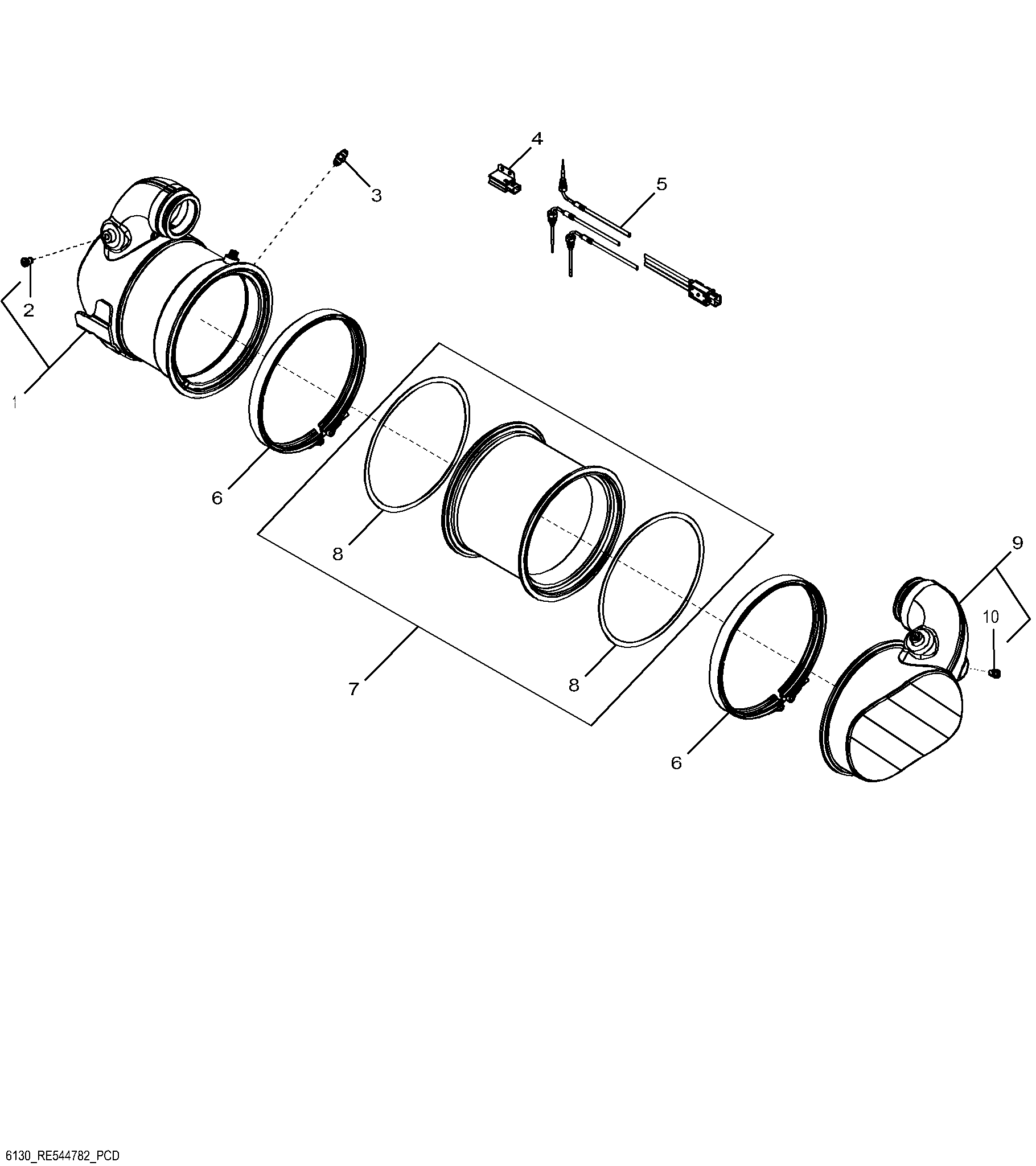 6130 Exhaust Filter / Diesel Particulate Filter