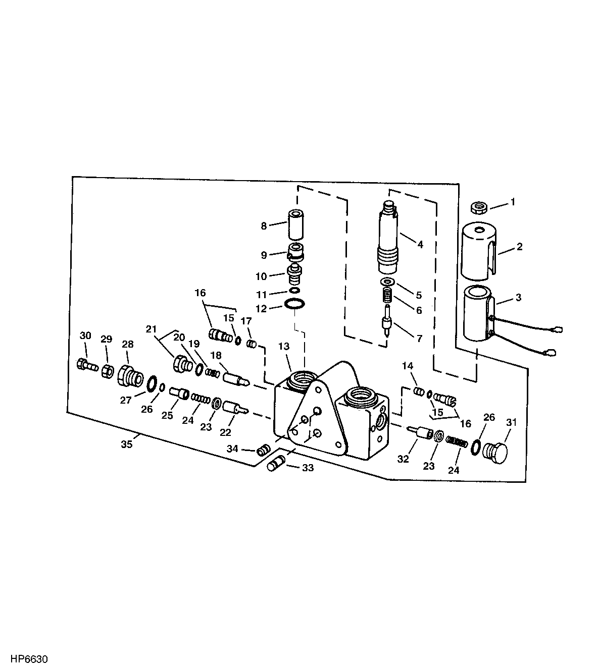 SOLENOID CONTROL VALVE FOR HEADER LIFT MODULE