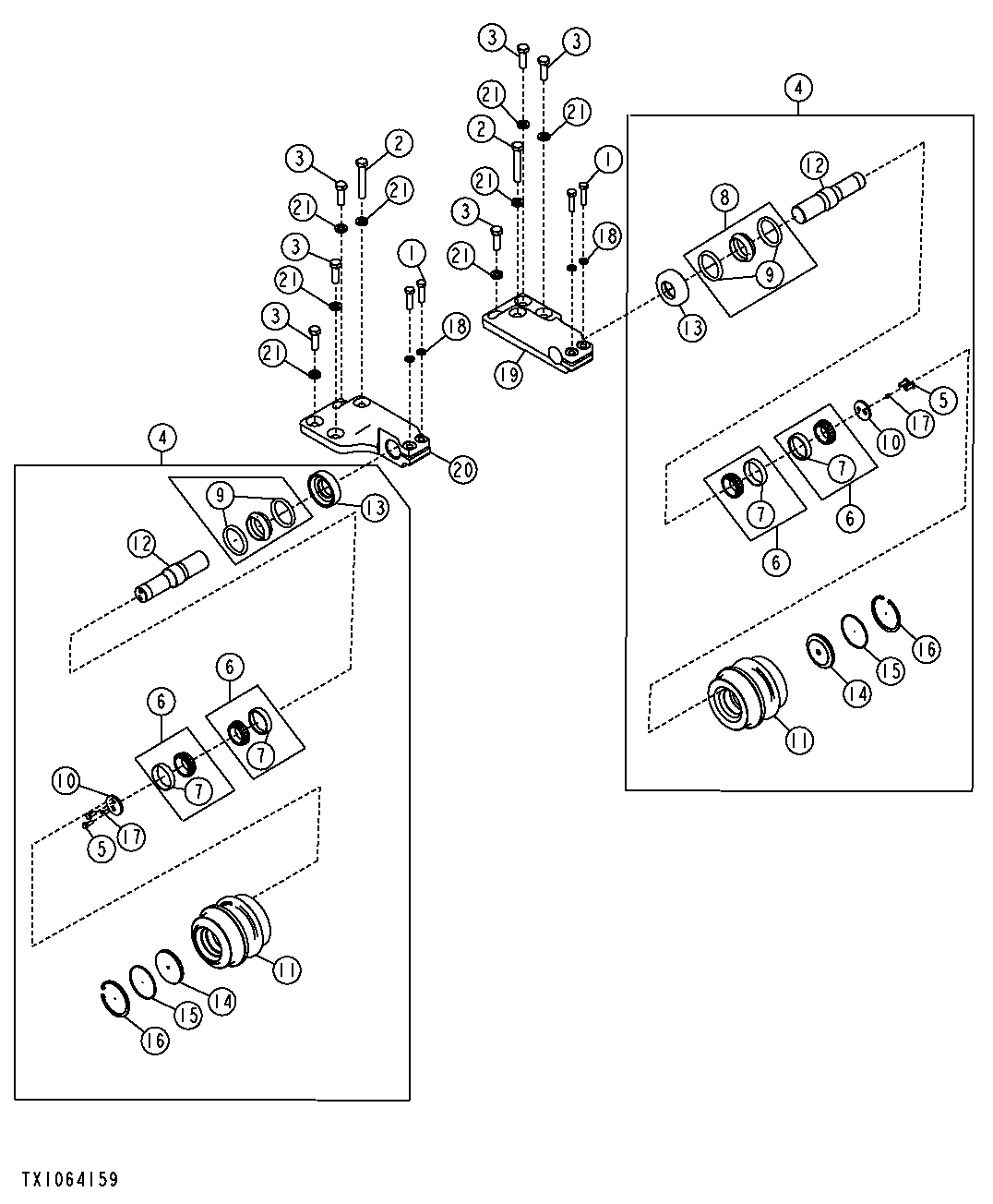 Carrier Roller w/ Component Parts (Standard Undercarriage)