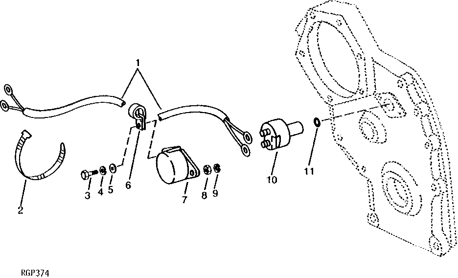 Tachometer Sensor, Magnetic Pick - Up (Engine)