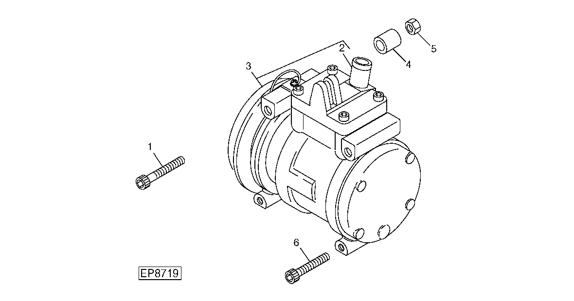 AIR CONDITIONING COMPRESSOR (FOR R134A REFRIGERANT)