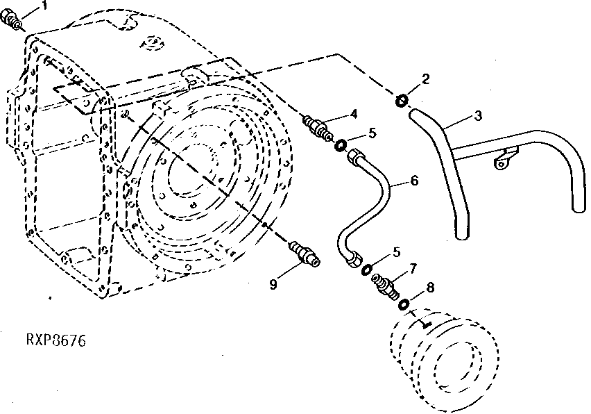 Differential Case Oil Lines (Front and Rear) (Differential Lock) (Air Boost System)