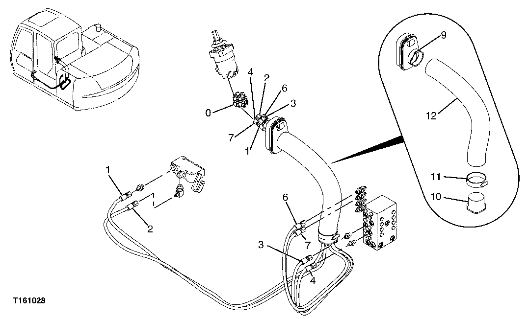 PILOT HOSES(RIGHT PILOT CONTROLLER TO FLOW REGULATING MANIFOLD)