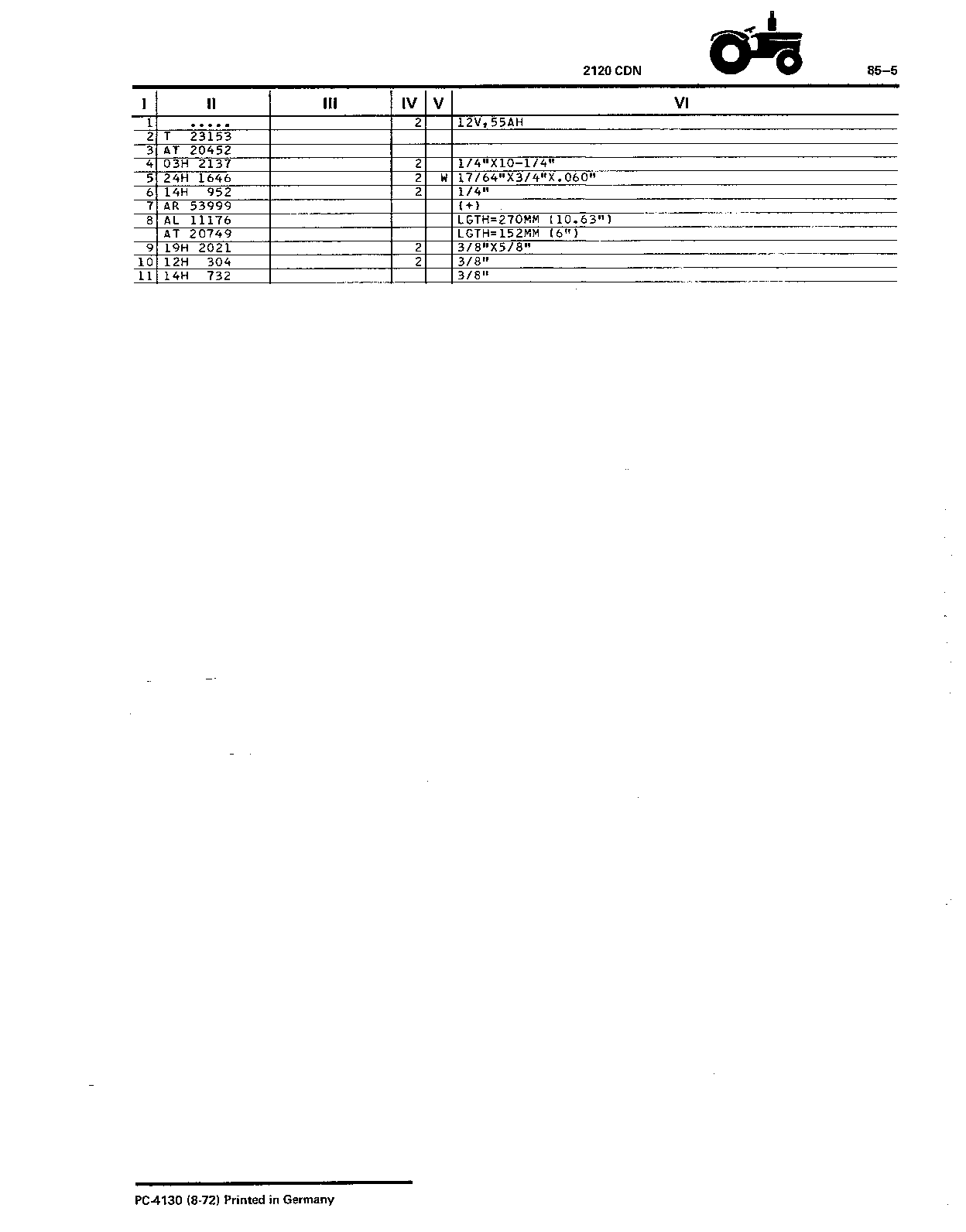 Battery (Continued)