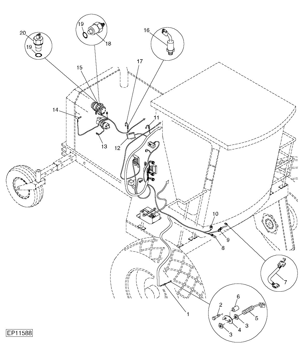 WIRING HARNESS (RIGHT SIDE) (MAIN TRACTION)