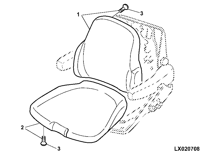 SEAT CUSHION, SUPER COMFORT SEAT MSG85, MSG95 (WITHOUT HEATING)