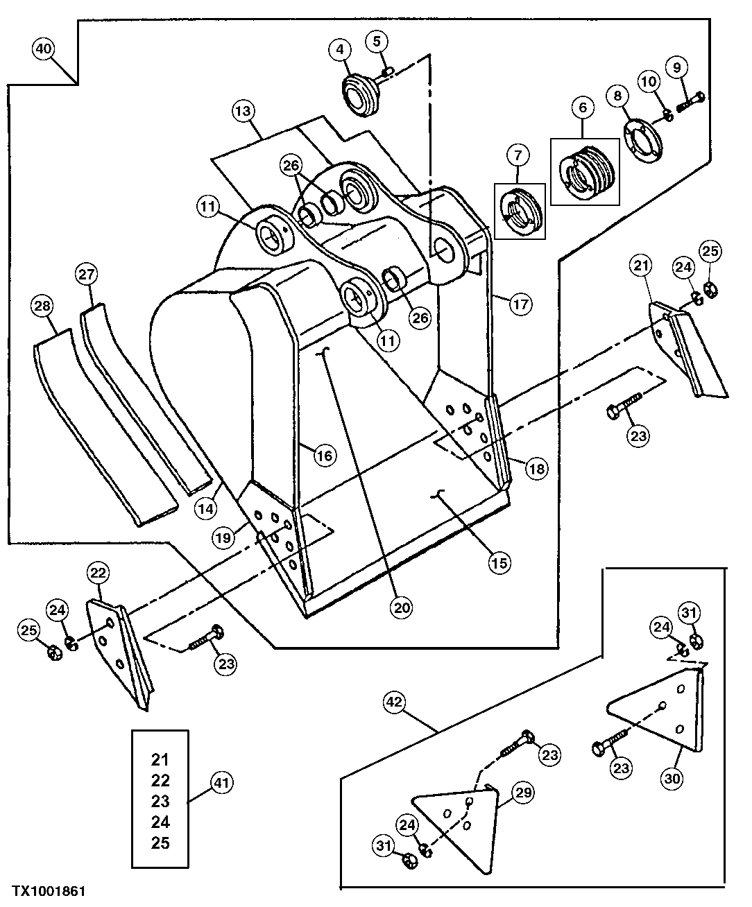 Truck Loading Bucket (Also Order Bucket Tooth Assemblies)