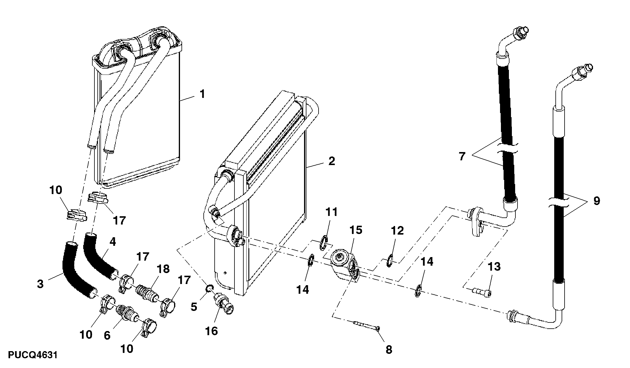 AIR CONDITIONING SYSTEM - EVAPORATOR HEATER