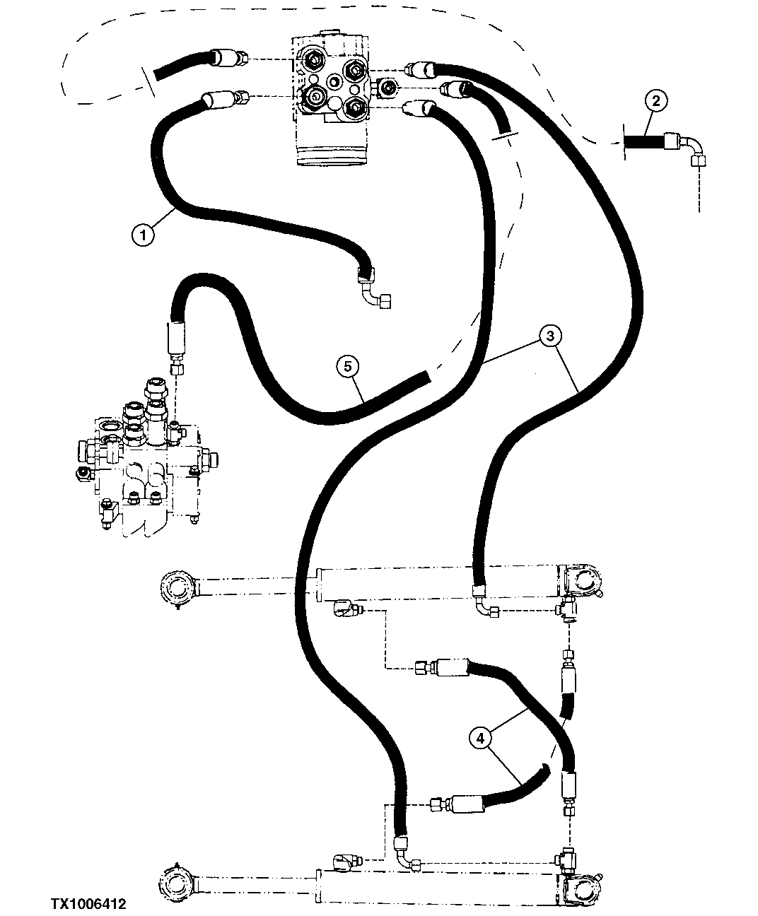 Steering Cylinder Hydraulic Hoses