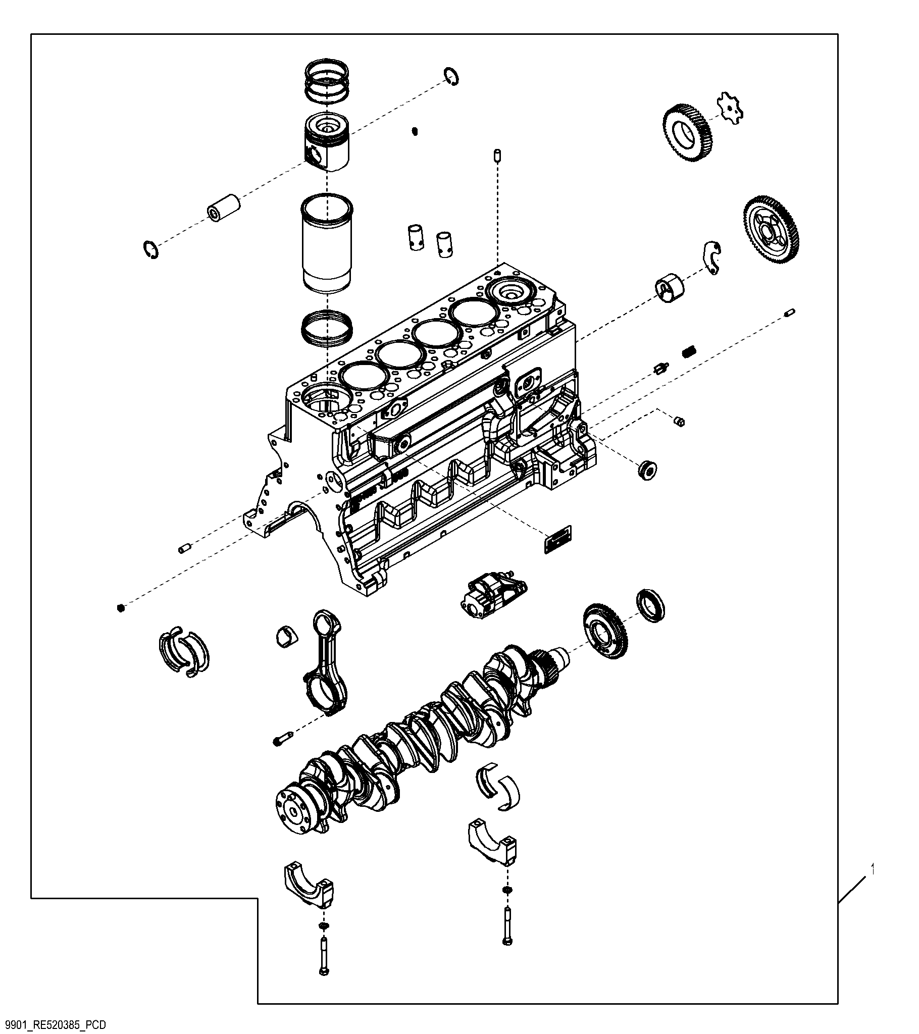 9901 Short Block Assembly