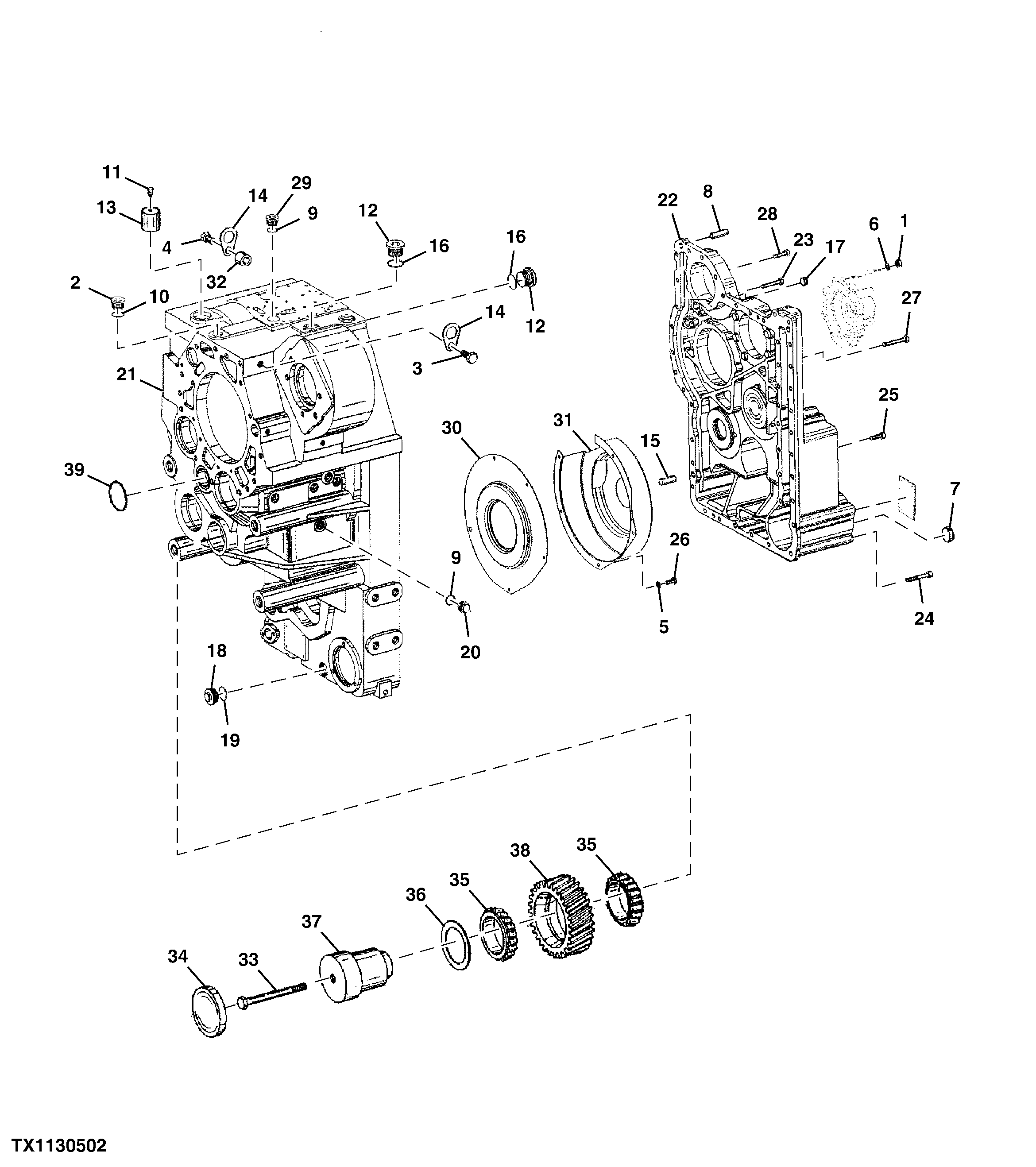 Transmission Housing (with Lock-up Torque Converter)