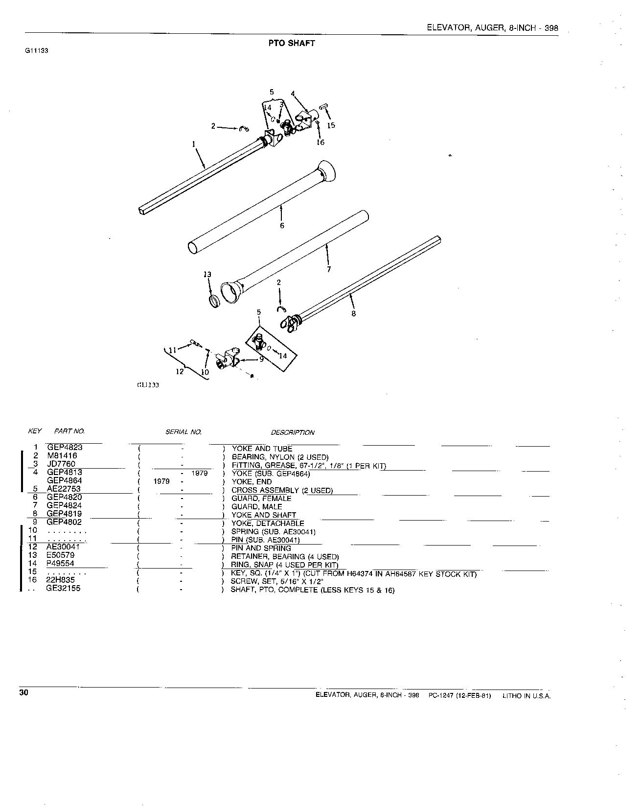 PTO SHAFT
