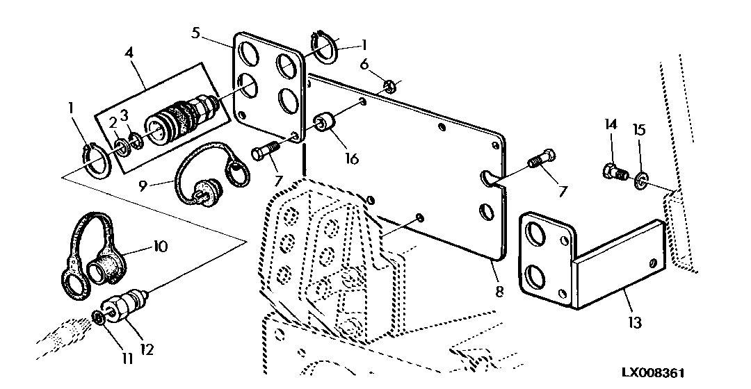 Quick Disconnect Couplers, Rear (SCV Control Poppet Type)