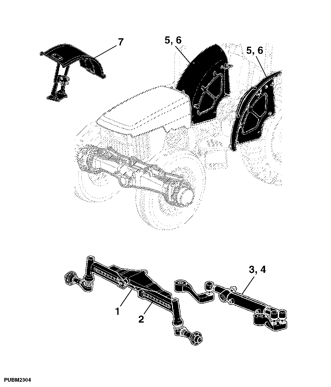 81 NON-POWERED AXELS AND FENDERS