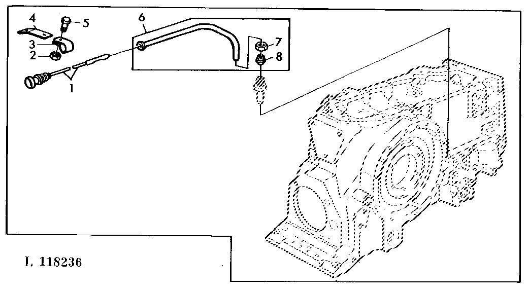TRANSMISSION CASE/DIP STICK (SYNCHRONIZED TRANSMISSION)