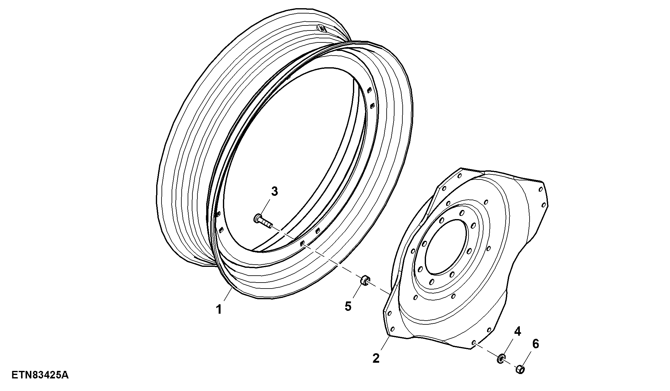 Steel Disk Front Wheels, Adjustable, 16 Position, DW10X38