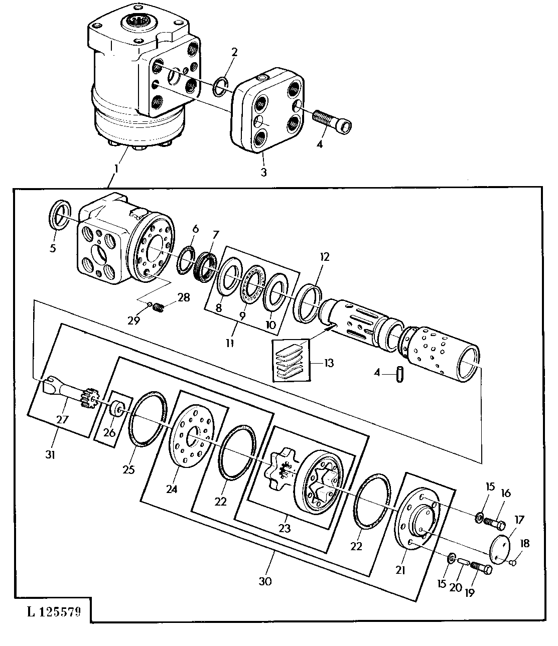 HYDROSTATIC STEERING UNIT W/TWO STEERING CYLINDERS (SG2 CAB)