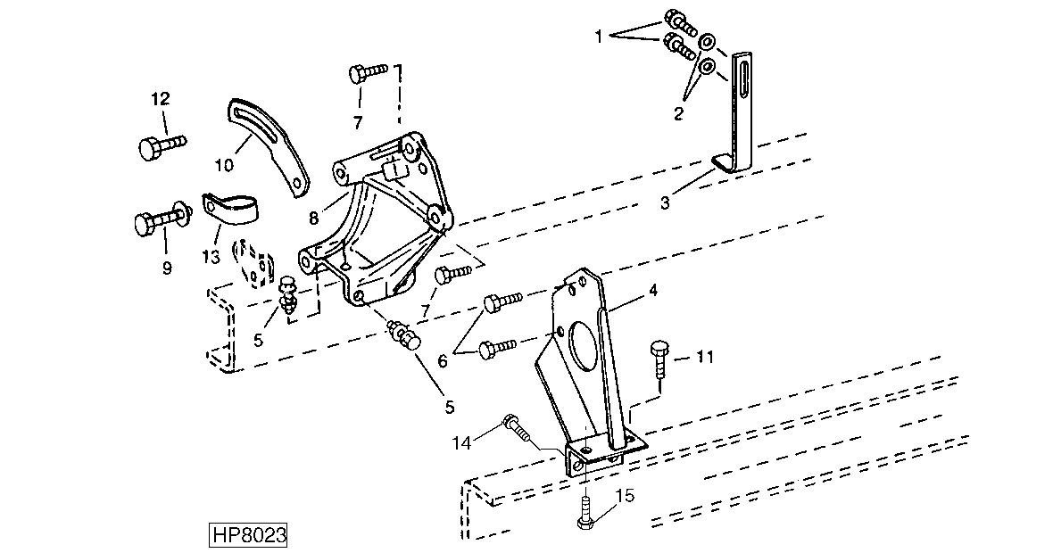 Engine Mounts And Rear Support (640301 - 655524)