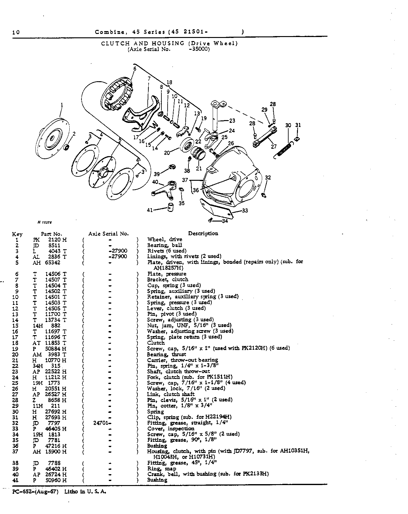 Main Wheels, Axle Supports and Extensions, Final Drives, Brakes, Transmission, a (Continued)