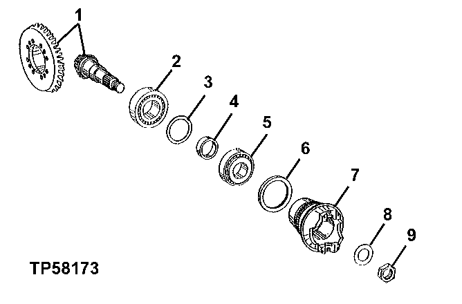Spiral Bevel Input Pinion and Ring Gear Set