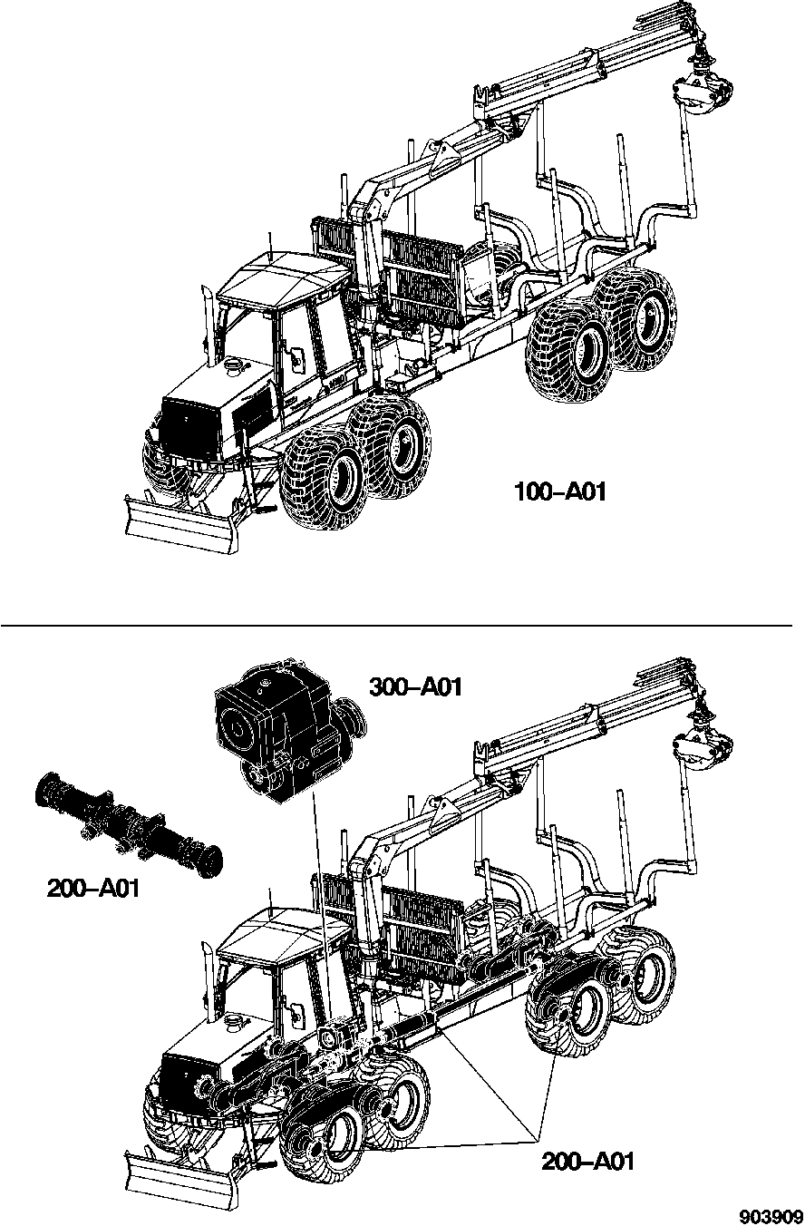 1410D Forwarder (S.N. 001201-001464), Tier 3, Engine 6068HTJ85