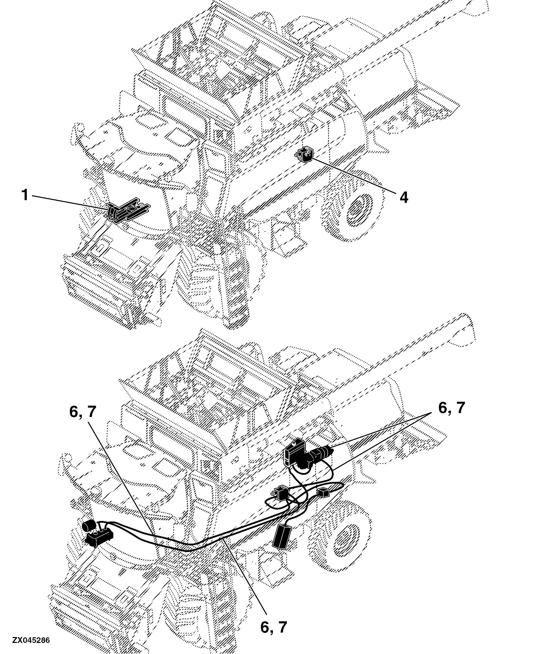 61 Steering, Brakes, Rear Axle - ProDrive™ Combine T670 - MY14