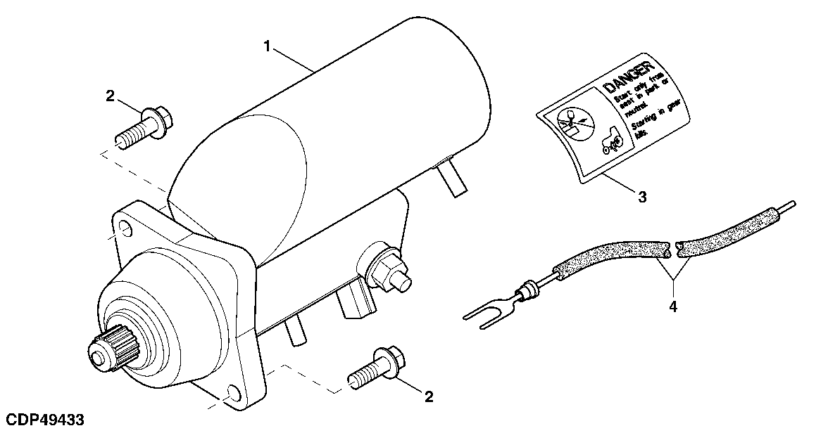3005 Starter Motor ( - 729574)