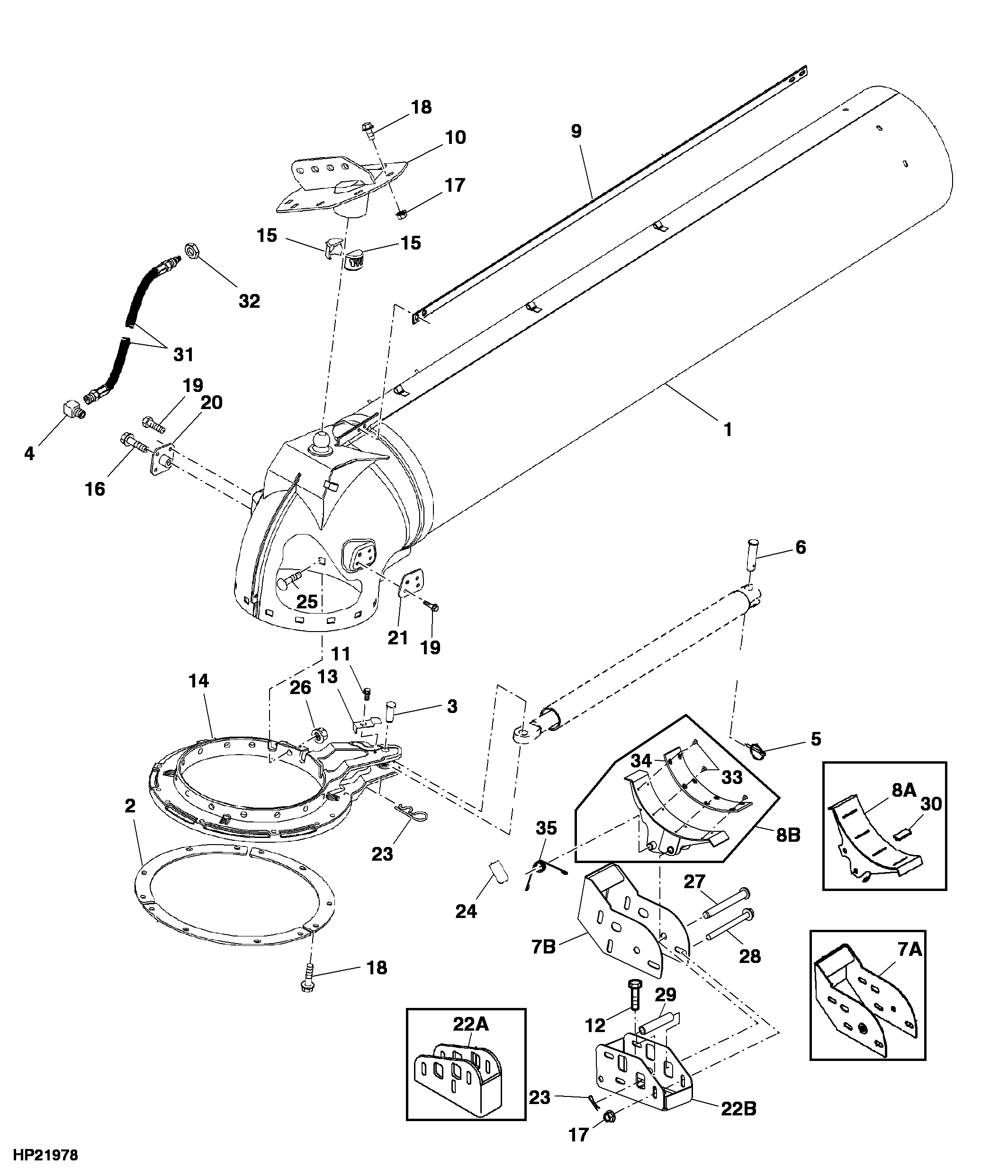 Horizontal Unloading Auger Swivel ( - 735100)