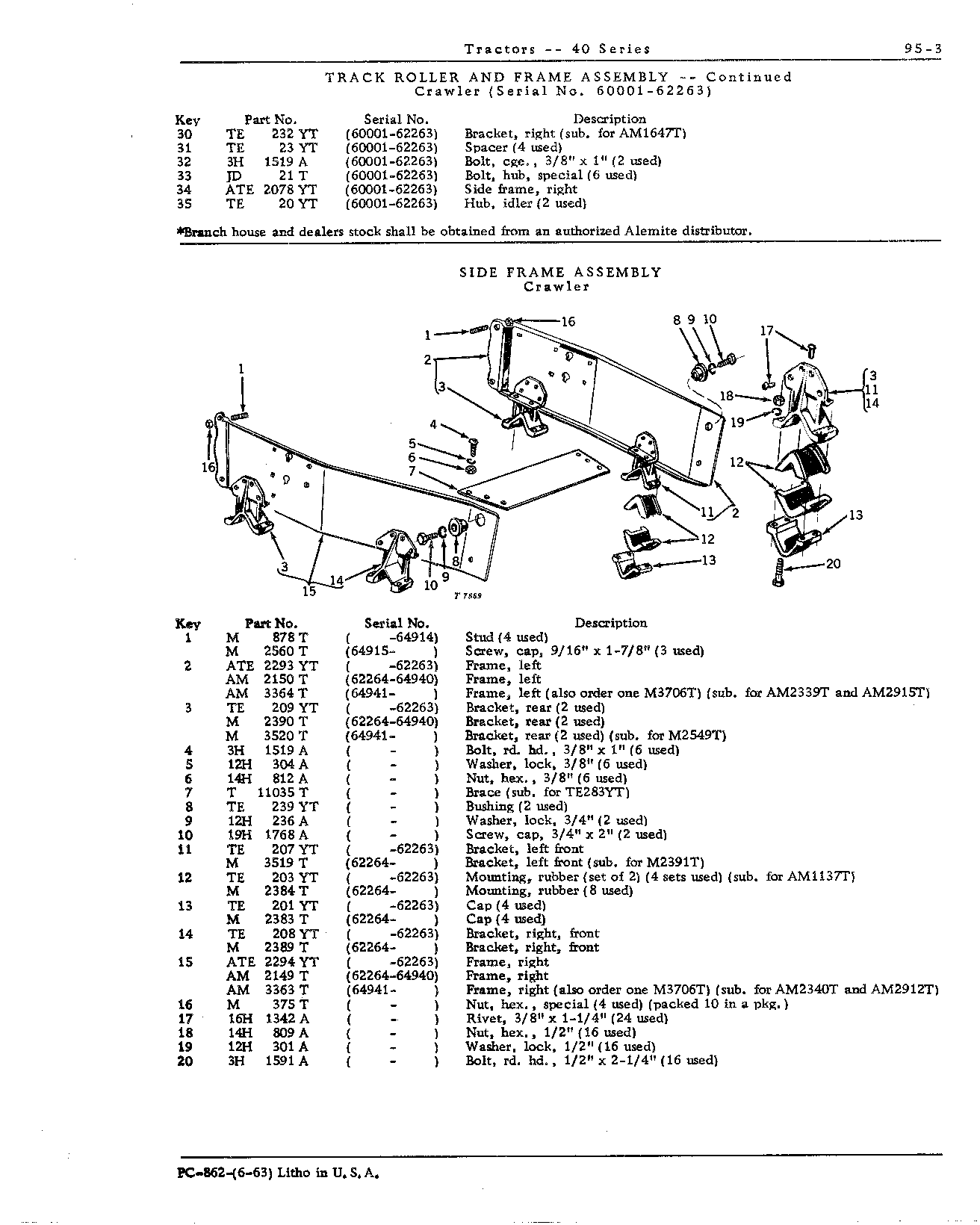 Frame assembly, side (C)