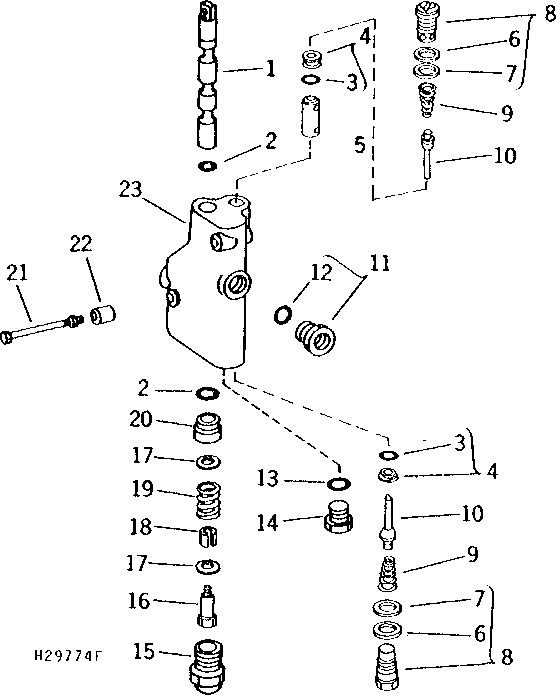 UNLOADING AUGER SWING CONTROL VALVE (304001 - )