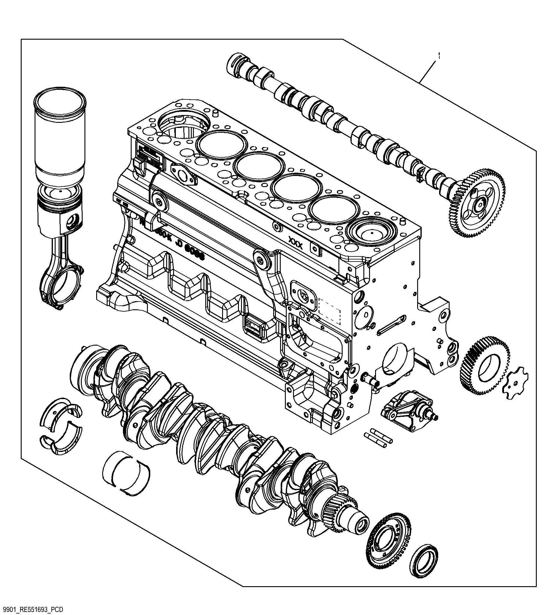 9901 Short Block Assembly