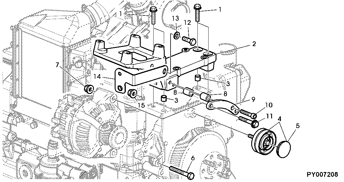 ALTERNATOR ATTACHING PARTS (WITH AIR COMPRESSOR / AIR CONDITIONING)