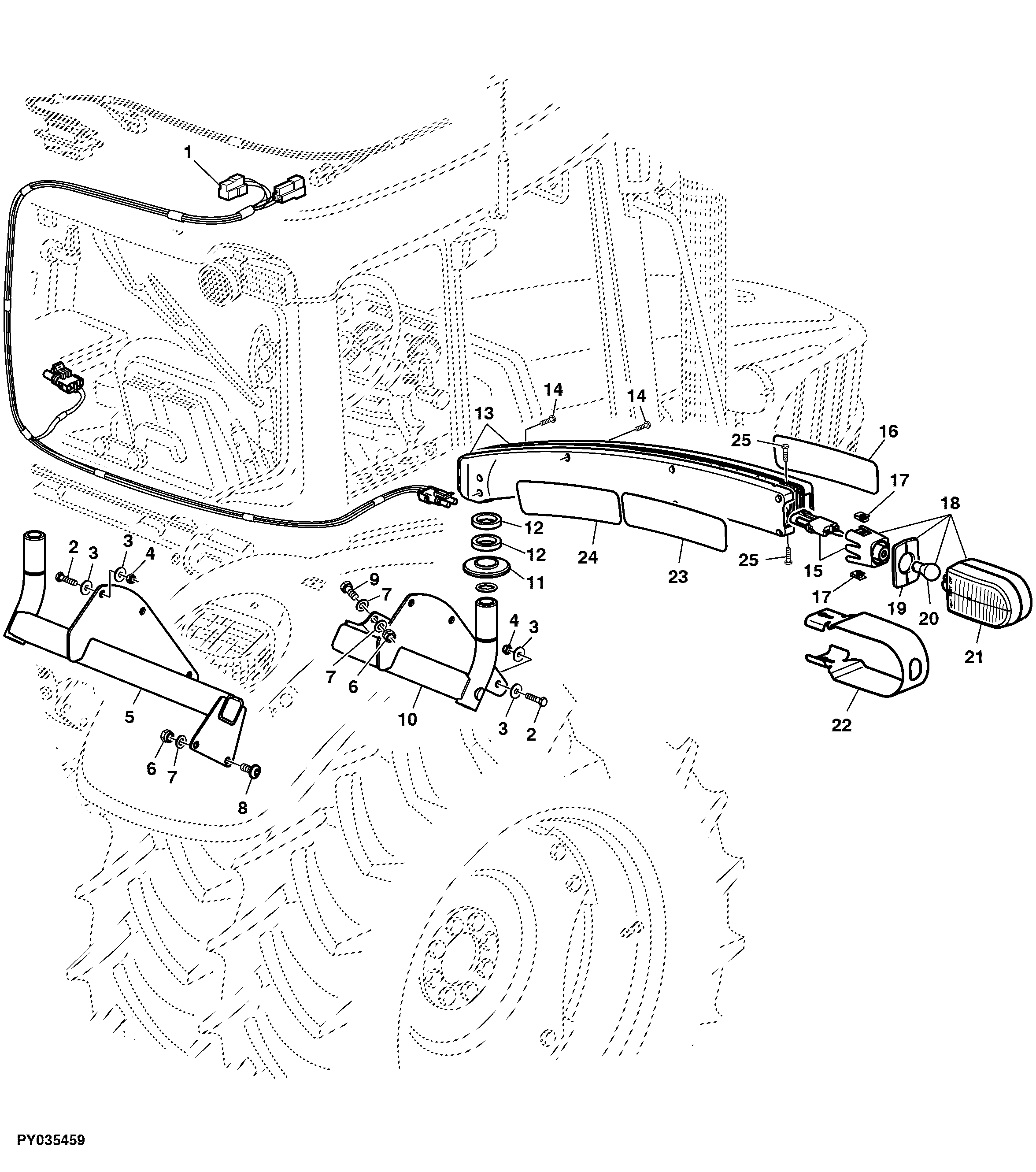 HAZARD WARNING LIGHTS, ATTACHMENTS FOR TWIN TIRES