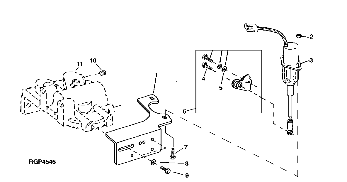 Fuel Shut-Off Bracket And Electric Shut-Off Solenoid (6081)