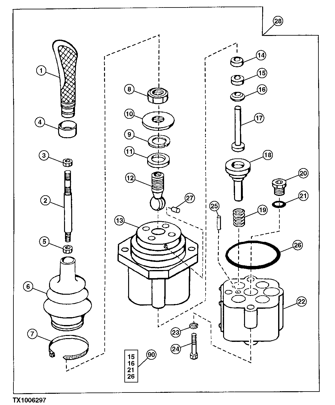 Auxiliary Joystick Pilot Controller Components