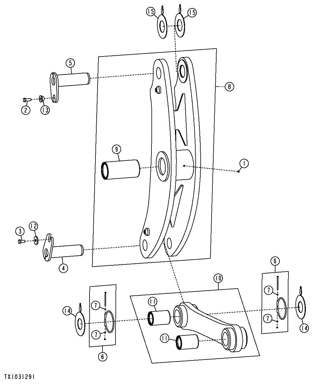 Loader Boom Linkage (Z-Bar) (NeverGrease™) (618134 - )