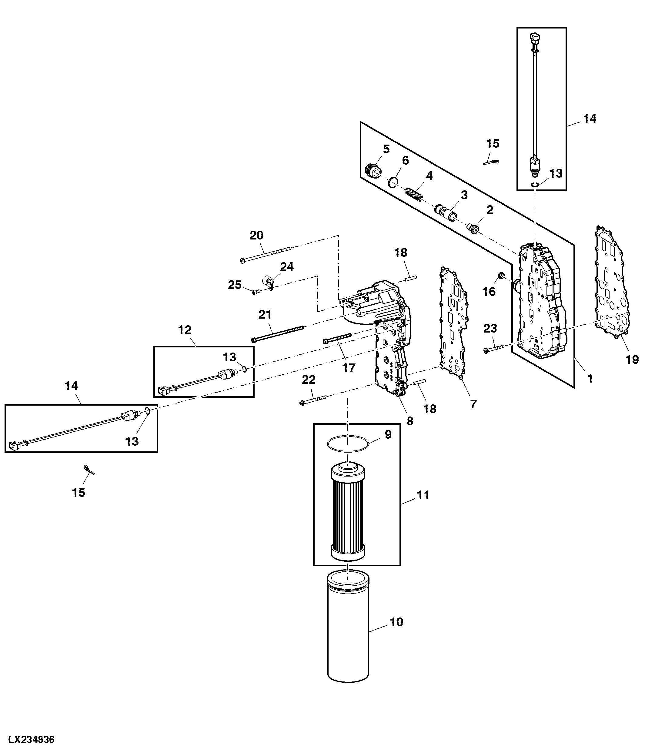 Transmission Oil Filter / System Pressure Control Block