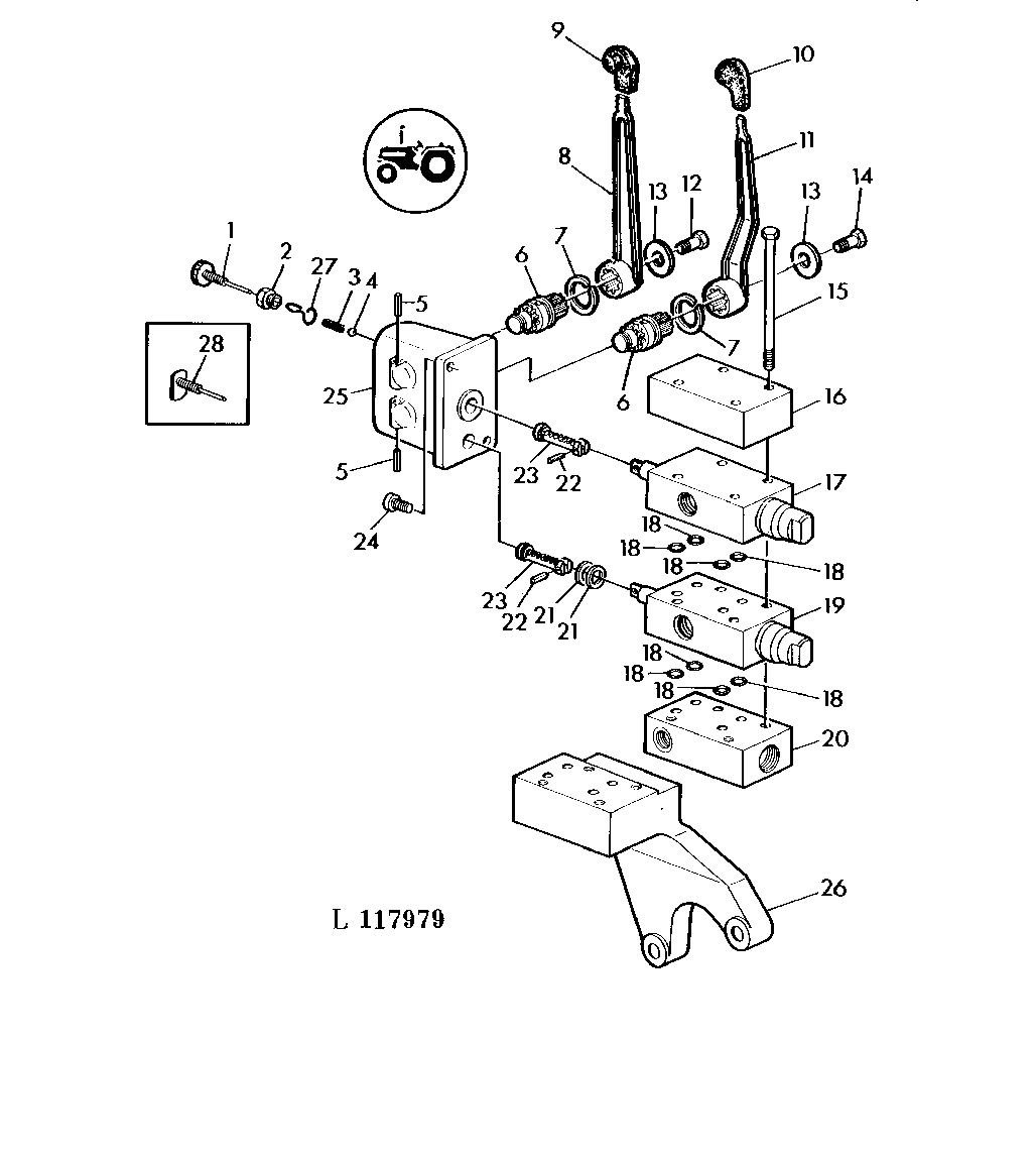 TWO SINGLE ACTING SELECTIVE CONTROL VALVES (SPOOL TYPE)