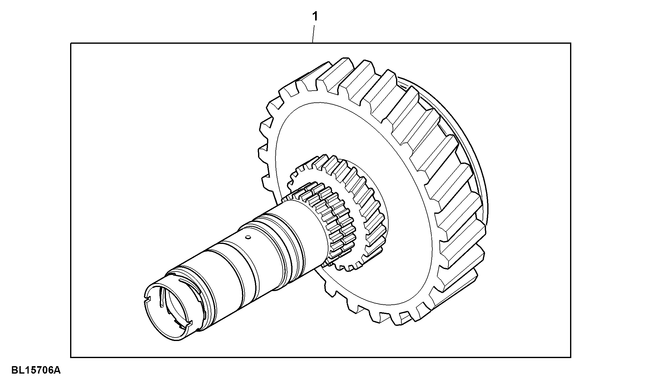 Attachment, Countershaft and Mounting Parts, 4-Range, Creeper Transmission