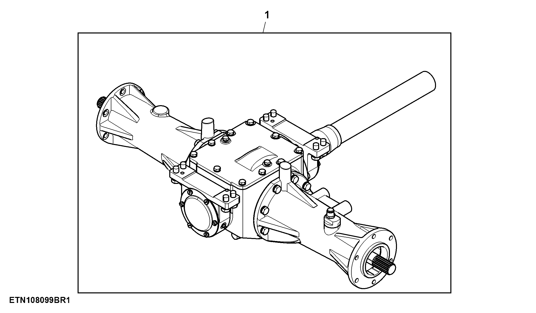 Front Axle, MFWD, Narrow
