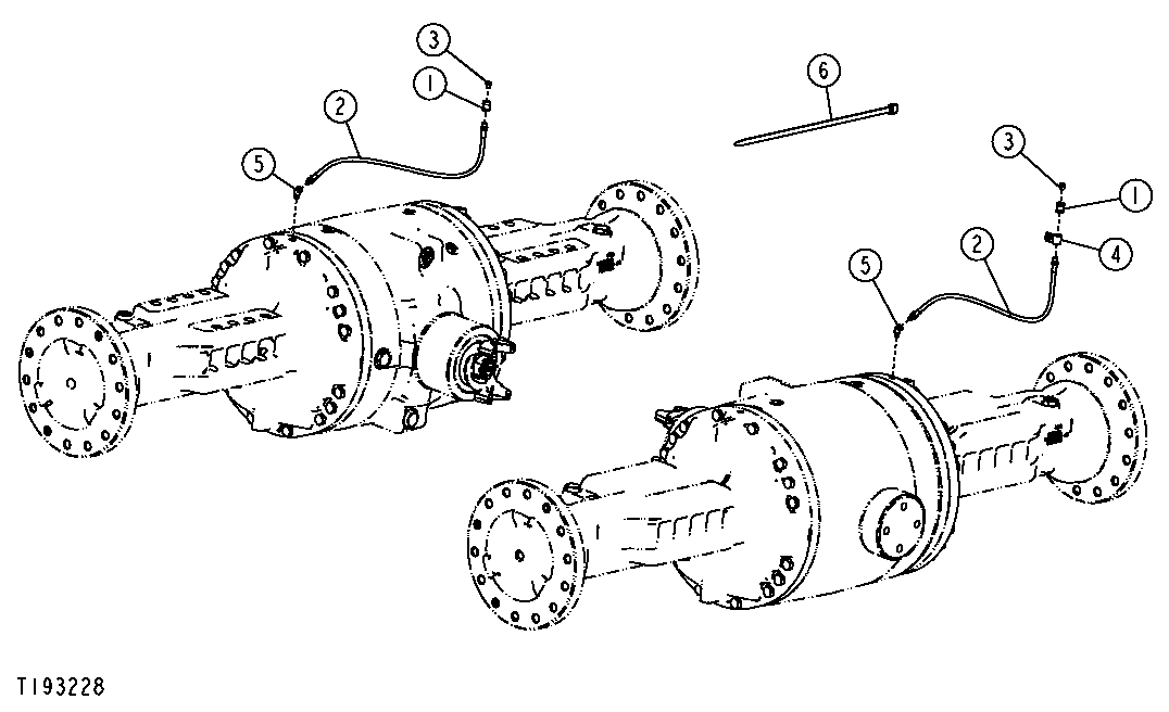 AXLE BREATHER HOSE AND FITTINGS (531384 - )