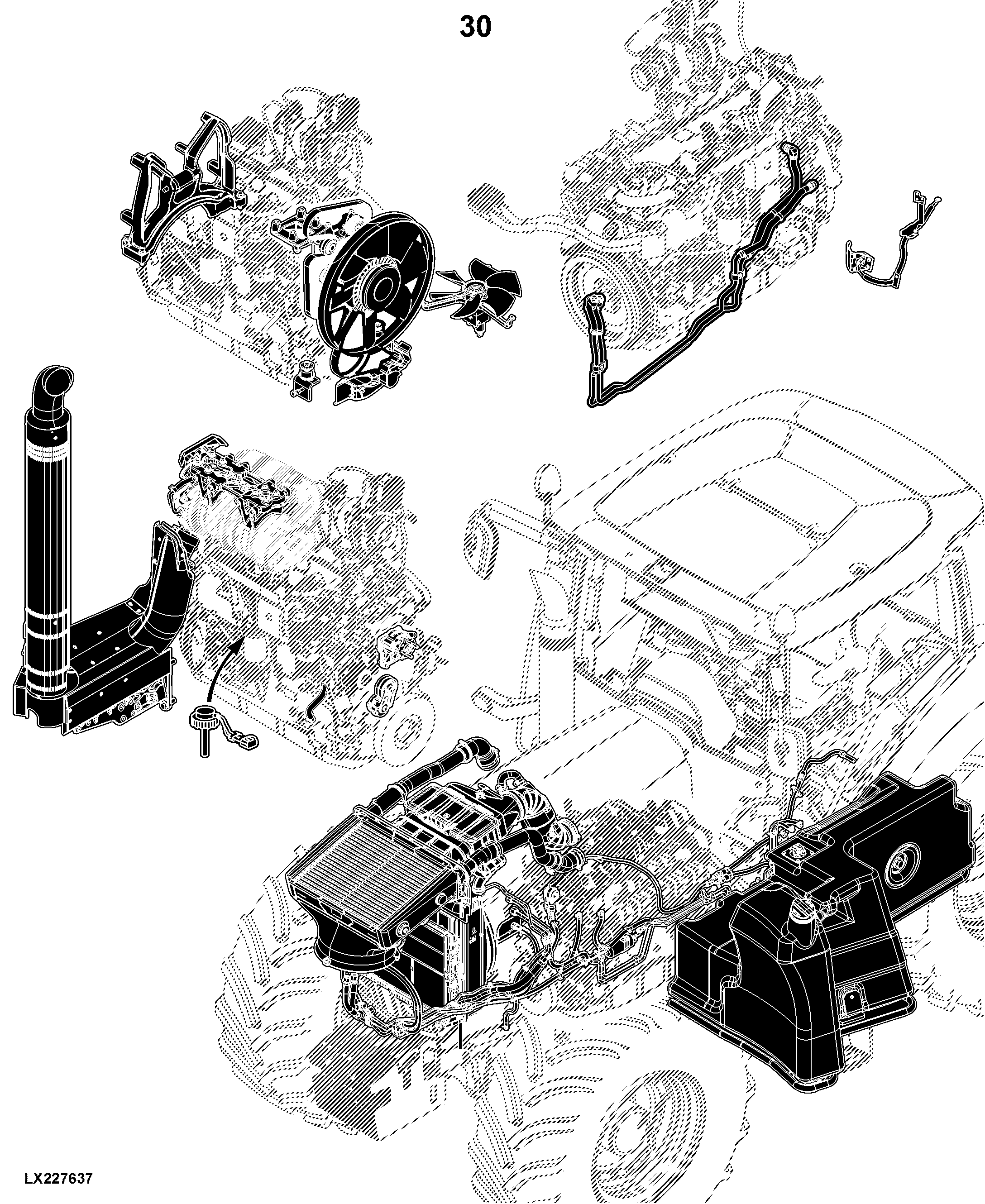 6115R Tractor (North America Edition, Engine SN: 4045RXXXXXX)(Interim Tier 4)