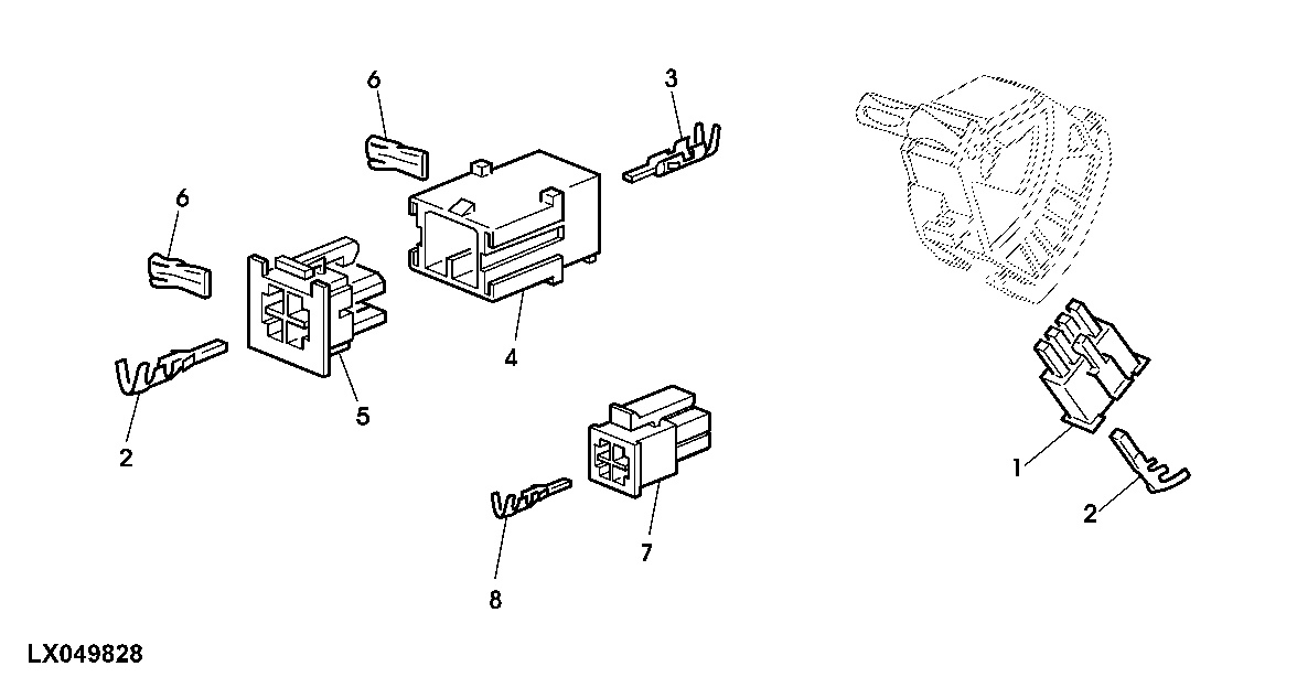 CONNECTORS (COMMAND ARM AND COMMANDCENTER SWITCHMODULE DSM)
