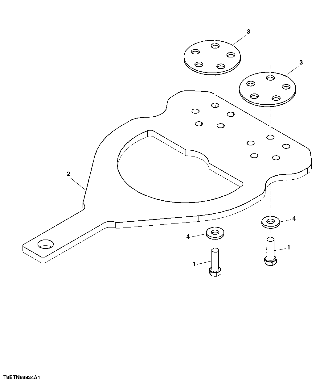 HITCH GP, REAR PULL, (CENTER)(OPTION 7200,9200)