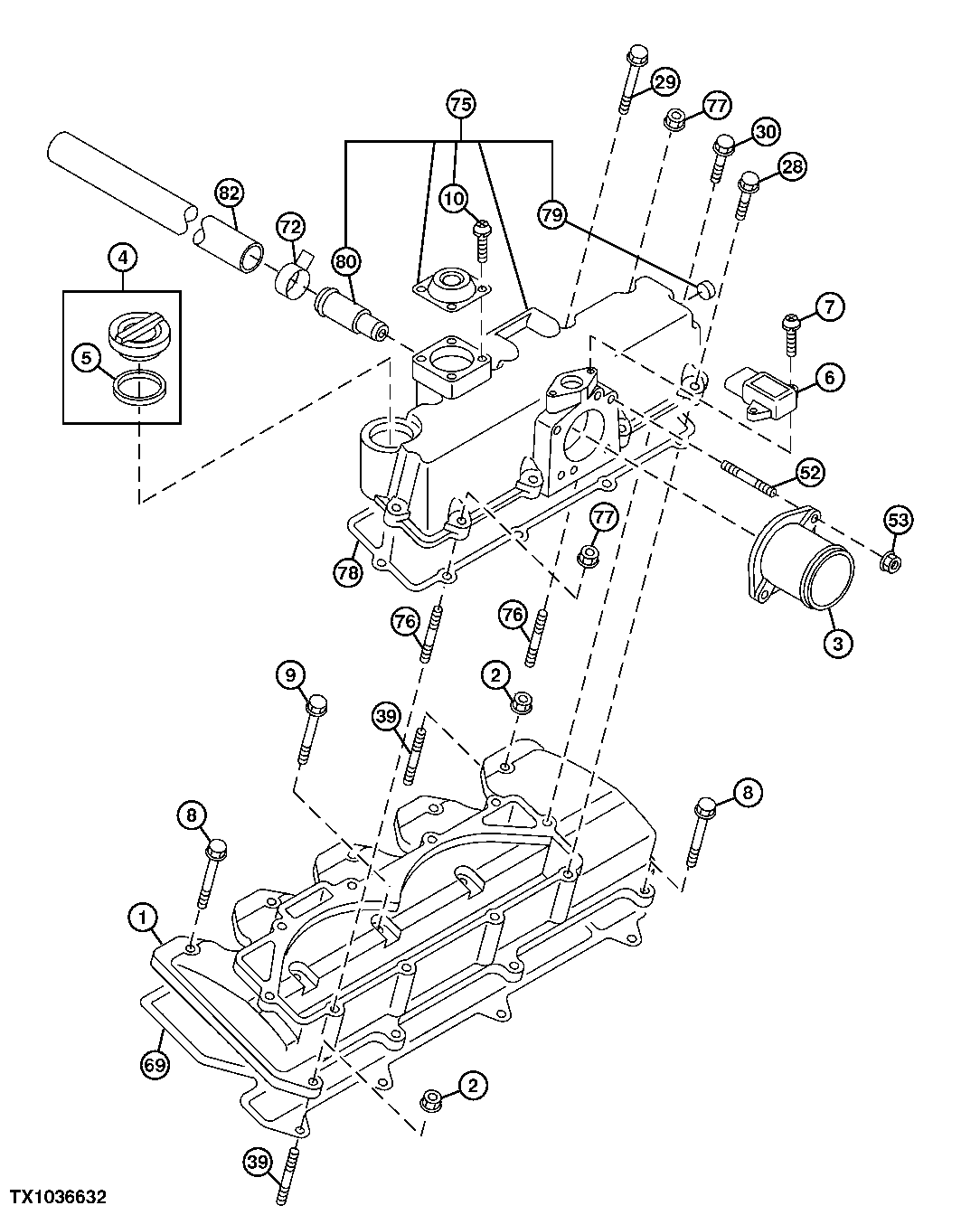 Engine Cylinder Head Cover and Intake Manifold