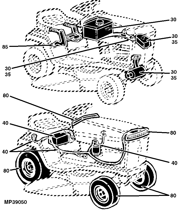 SABRE 1646HS, 1646V-Twin H and EUROPRO 1646H Lawn Tractors