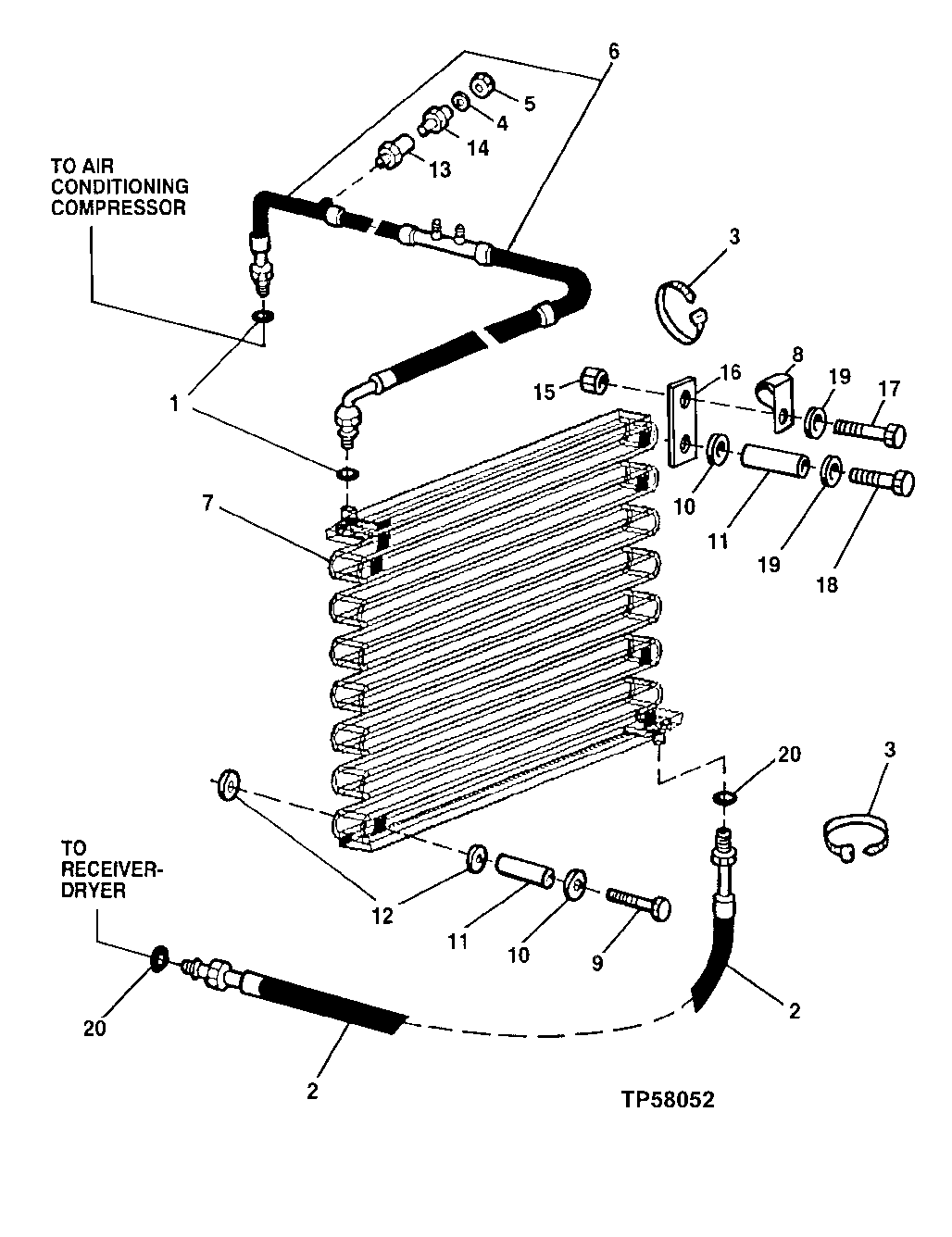 Air Conditioning Condenser and Hoses (High Ambient)