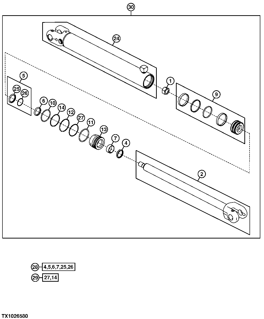 Arch Cylinder 100X56-765.5,1161, Single And Dual Function