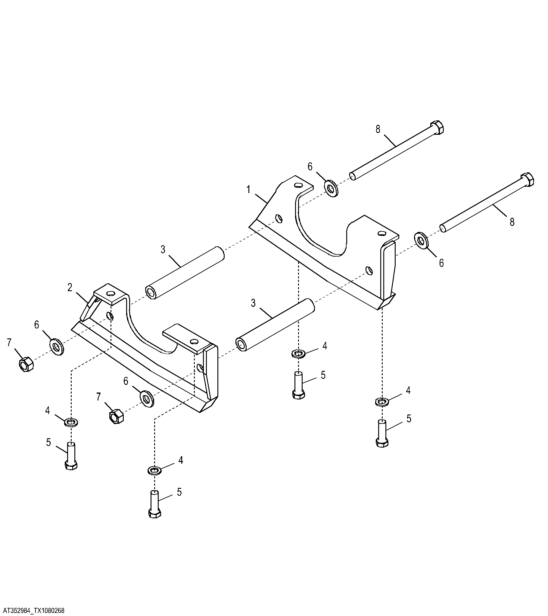 Rear Chain Guides, Standard and Extended Life